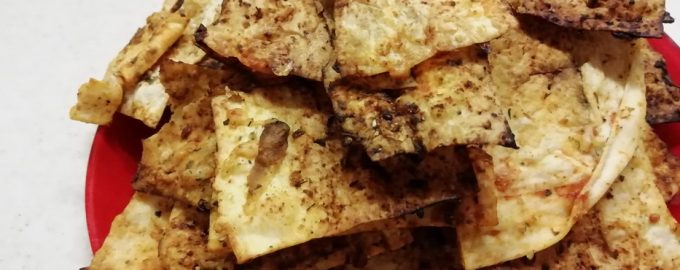 Домашние чипсы из армянского лаваша в духовке