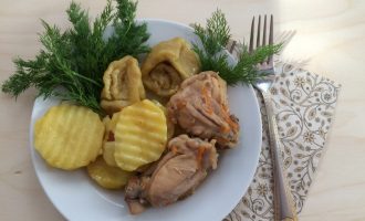 Штрули с курицей и картофелем - оригинальное блюдо из Германии