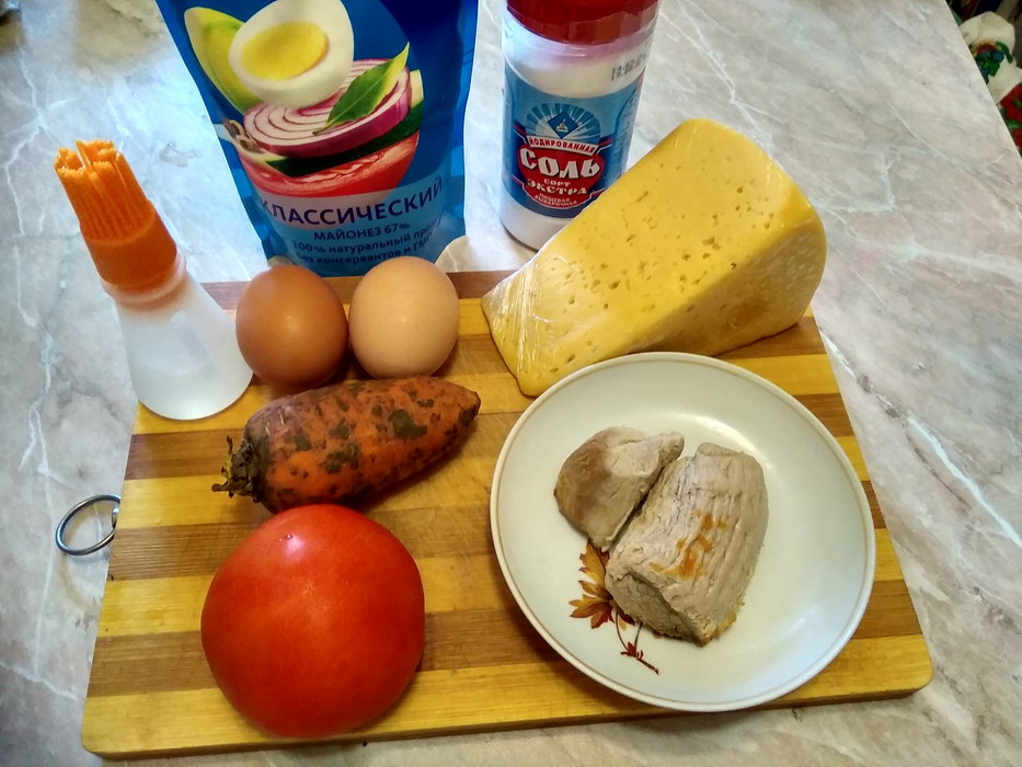 Салат из жареных помидоров - пошаговый рецепт с фото на Повар.ру